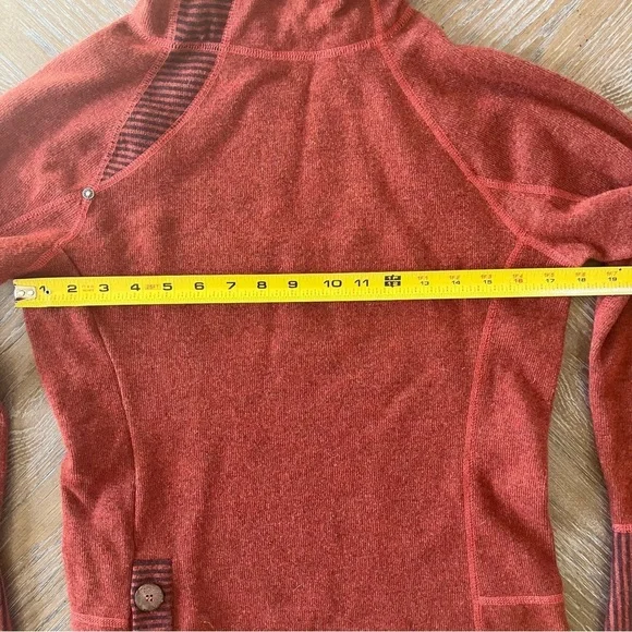 PRANA LUCIA SWEATER Wool Blend Pullover Red Outdoor Hiking Casual Active (XS) - Picture 7 of 11